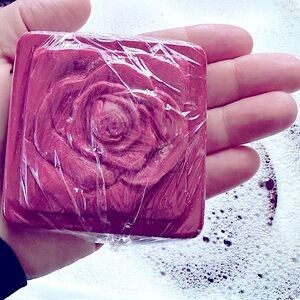 Beautifully Fragranced Red Rose Embossed Lux Beauty Bar Soaps